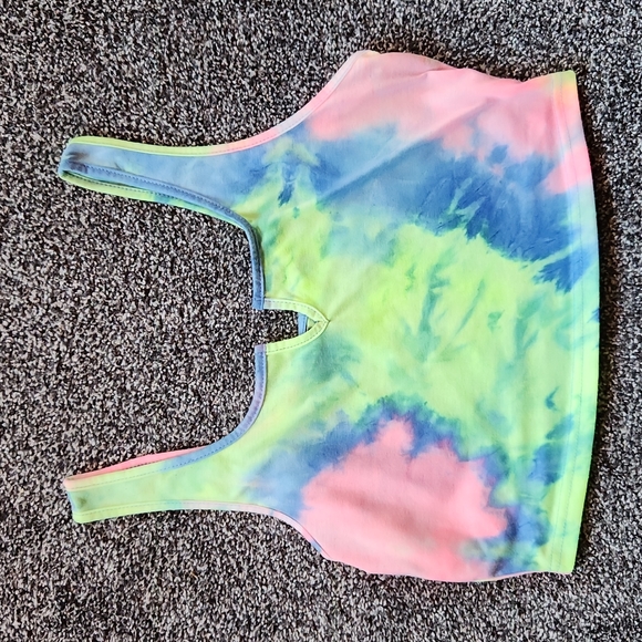 Tops - Tie Dye Cropped Tank Top